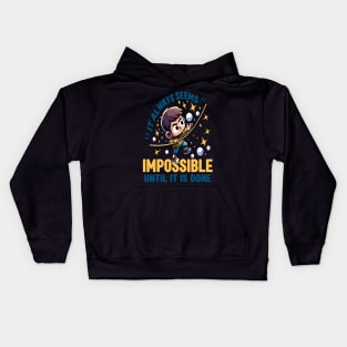 Conquering the Impossible Kids Hoodie